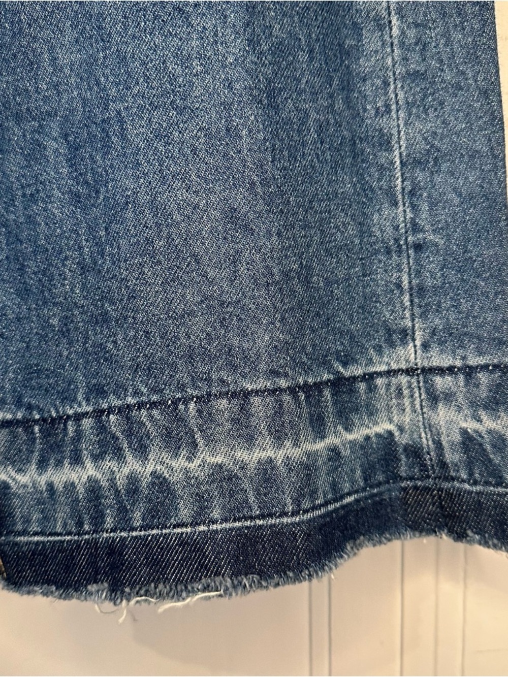 GAP Blue Denim Maxi Skirt with Front Slit - Picture 4 of 9